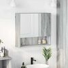 vidaXL Mirror Cabinet Grey Sonoma 59 x 17 x 55 cm Engineered Wood