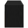 vidaXL Bathroom Wall Cabinet Black 80x25x30 cm Engineered Wood