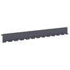 vidaXL Lawn Edging 20 pcs 102 x 10 x 4 cm Steel Anthracite