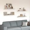 vidaXL Floating Wall Shelves 4 pcs Oak and White 80x23.5x3.8 cm MDF