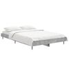vidaXL Bed Frame without Mattress Concrete Grey 120x190 cm Small Double