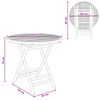 vidaXL Garden Table Natural 80 x 70 cm Bamboo