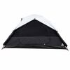 vidaXL Camping Tent Dome 2-Person White Blackout Fabric Waterproof