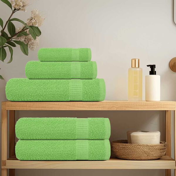 vidaXL Sauna Towels 4 pcs "FROGN" Apple Green 80x200 cm 100% Cotton