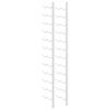 vidaXL Wall Mounted Wine Rack for 24 Bottles White Iron