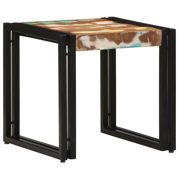 vidaXL Coffee Table Multicolour 40 x 40 x 38 cm Solid Reclaim Wood