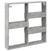 vidaXL Wall Cabinet Concrete Grey 80x15x80 cm Engineered Wood
