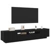 vidaXL TV Cabinet Set 2 pcs Black 200 x 35 x 40 cm Engineered Wood