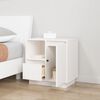vidaXL Bedside Cabinets 2 pcs White 50x34x50 cm Solid Wood Pine
