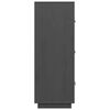 vidaXL Highboard Grey 67x40x108.5 cm Solid Wood Pine