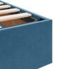 vidaXL Storage Bed with Mattress Dark Blue 200 x 200 cm Velvet