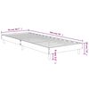 vidaXL Bed Frame without Mattress Smoked Oak 75x190 cm Small Single Engineered Wood