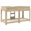 vidaXL Bunk Bed for Kids Sonoma Oak 90 x 200 cm Engineered Wood