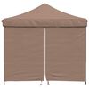 vidaXL Party Tent Folding Brown 292 x 292 x 315 cm Oxford Fabric