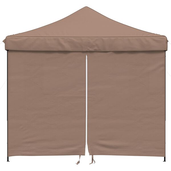 vidaXL Party Tent Folding Brown 292 x 292 x 315 cm Oxford Fabric