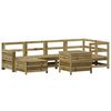 vidaXL 7 Piece Garden Sofa Set Impregnated Wood Pine