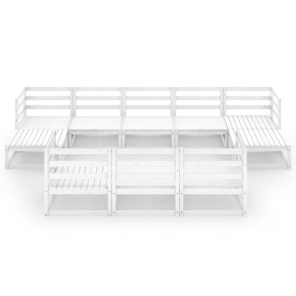 vidaXL 10 Piece Garden Lounge Set Solid Pinewood