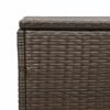 vidaXL Garden Storage Box Brown 220x50x58 cm Poly Rattan