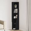 vidaXL Corner Cabinet Black 27.5x27x140cm Engineered Wood
