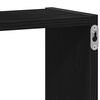 vidaXL Wall Cube Shelves Black Oak 68x15x68 cm Engineered Wood