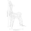 vidaXL Acrylic Reindeer Family Christmas Decoration 160 LED Warm White