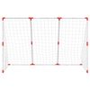 vidaXL Kids' Football Goal with Balls 2-in-1 White 184x64x124 cm