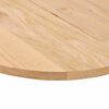 vidaXL Table Top 120x60x2 cm Solid Wood Oak Oval