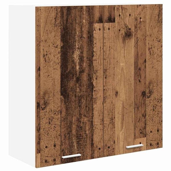 vidaXL Hanging Cabinet Old Wood 80 x 31 x 80 cm Engineered Wood