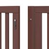 vidaXL Dog Gate with Door Foldable 12 Panels Brown 960 cm Poplar Wood