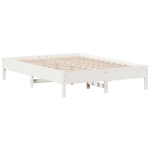 vidaXL Bed Frame without Mattress White 160x200 cm Solid Wood Pine