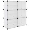vidaXL Shoe Rack Transparent 84x31.5x93 cm PP