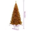 vidaXL Christmas Tree with 300 LEDs with Stand Gold 180 cm PET