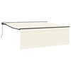 vidaXL Retractable Awning Cream 400 x 300 cm Polyester and Aluminium