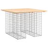 vidaXL Garden Table Gabion Design 100x102x72 cm Solid Wood Pine