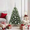vidaXL Artificial Christmas Tree with 150 LEDs Green 120 cm PE and PVC