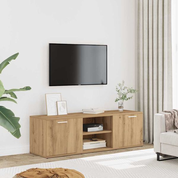 vidaXL TV Cabinet Artisan Oak 120x34x37 cm Engineered Wood