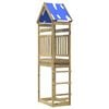 vidaXL Play Tower Brown 52.5 x 85 x 265 cm Solid Impregnated Wood