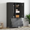 vidaXL Industrial Wardrobe Anthracite 90x50x180 cm Metal