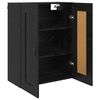 vidaXL Wall Mounted Cabinet Black Oak 69.5 x 34 x 90 cm