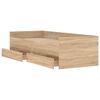 vidaXL Bed Frame with Drawers without Mattress Sonoma Oak 100x200 cm
