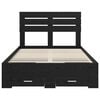 vidaXL Bed Frame with Drawer with Headboard Manual Engineered Wood