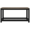 vidaXL Coffee Table Grey and Black 90x45x45 cm MDF and Iron