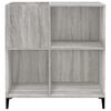 vidaXL Record Cabinet Grey Sonoma 84.5x38x89 cm Engineered Wood