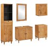vidaXL Bathroom Furniture Set 5 pcs Brown Engineered Wood