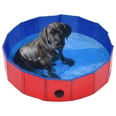 Animal Boulevard Pet Pool Cooling M 80x80x20 cm Red/Blue