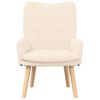 vidaXL Armchair Cream 63 x 67 x 94 cm Fabric