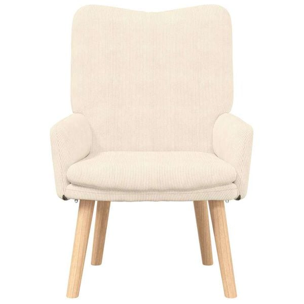 vidaXL Armchair Cream 63 x 67 x 94 cm Fabric