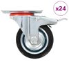 vidaXL 24 pcs Swivel Casters 75 mm