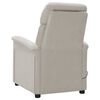 vidaXL Massage Chair Light Grey Microfiber Fabric