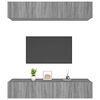 vidaXL TV Cabinets 4 pcs Grey Sonoma 80x30x30 cm Engineered Wood